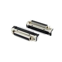 Sudut Kanan DB 50 Pin Perempuan SCSI Connector